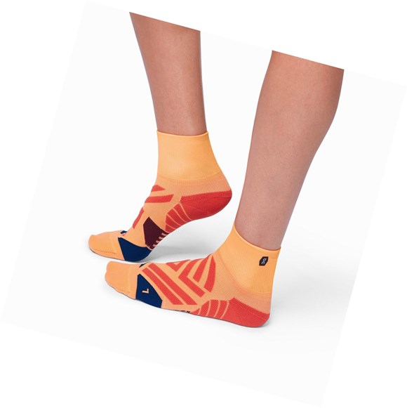 Calcetines Running On Mid Mujer Coral Azul Marino | 5370198-PQ