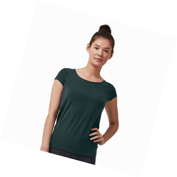 Camiseta On Active-T Breathe Mujer Verde Oscuro | 7203864-JP