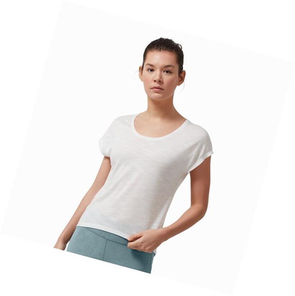 Camiseta On Active-T Flow Mujer Blancas | 0968571-XF