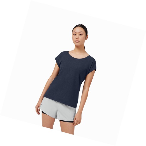 Camiseta On On-T Mujer Azul Marino | 4892176-UX