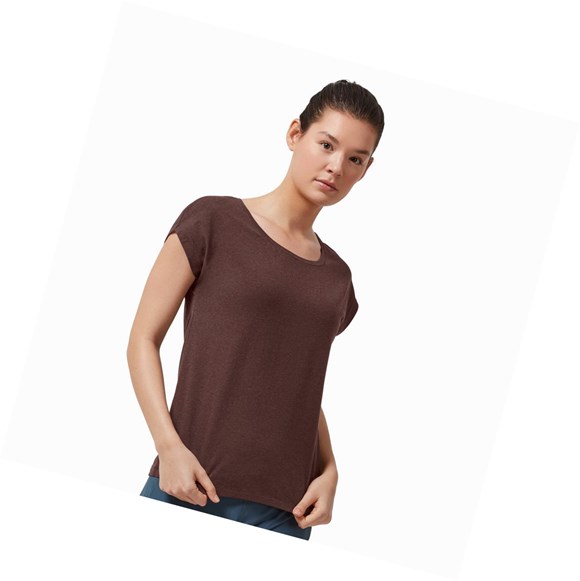 Camiseta On On-T Mujer Cafe | 2910658-ZB
