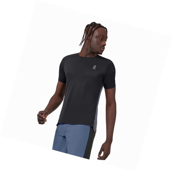Camiseta On Performance Long-T Hombre Negras | 2706458-CT