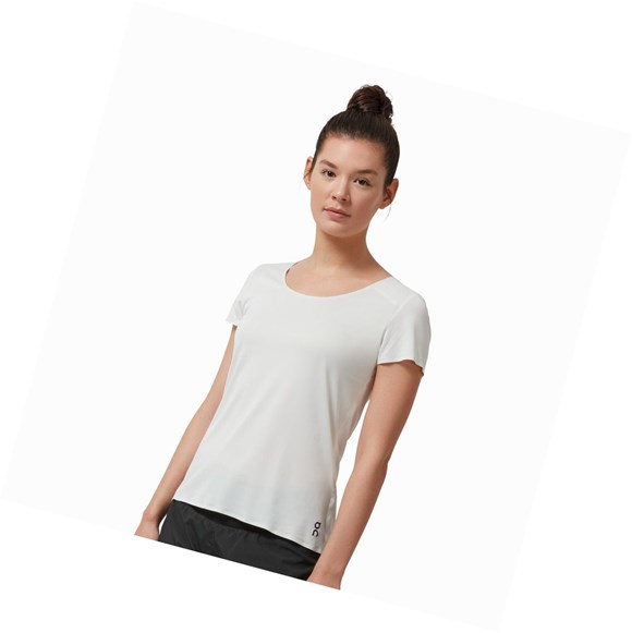 Camiseta On Performance Long-T Mujer Beige Blancas | 9617428-DZ