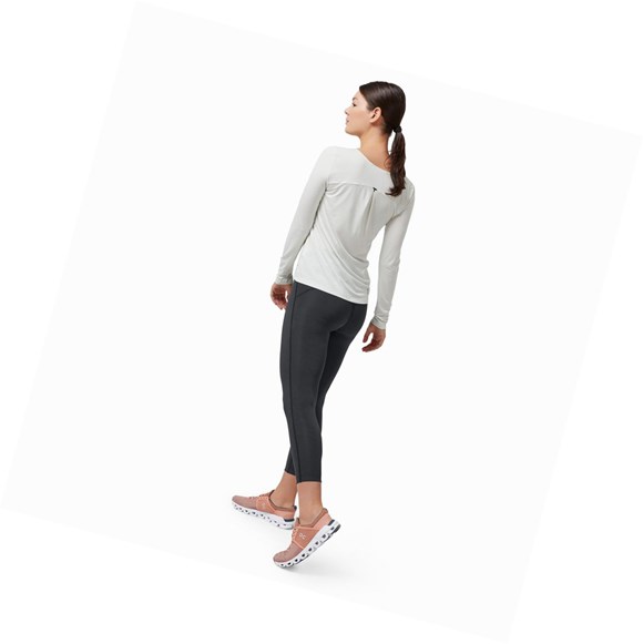 Camiseta On Performance Long-T Mujer Blancas | 6825904-LU