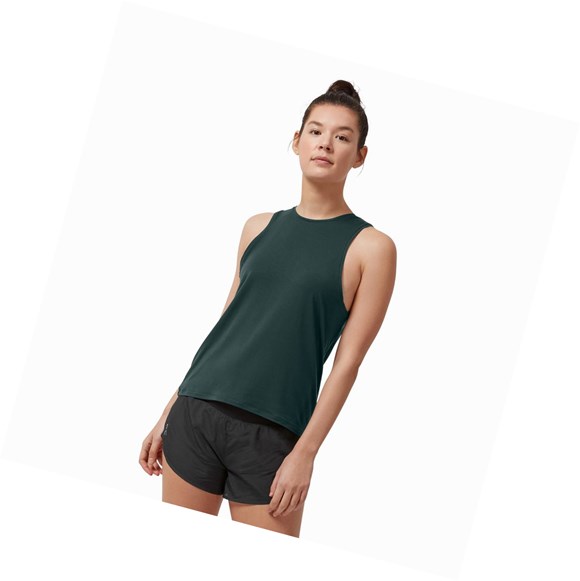 Camiseta Tirantes On Active Mujer Verde Oscuro | 6517980-OW
