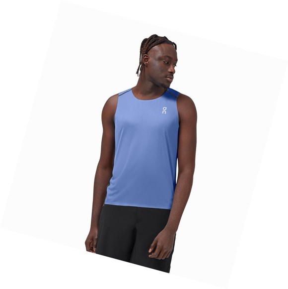Camiseta Tirantes On Tank-T Hombre Azul Real Negras | 2349817-AG