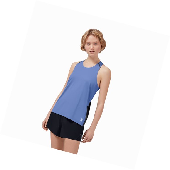 Camiseta Tirantes On Tank-T Mujer Azules Negras | 1257304-HN