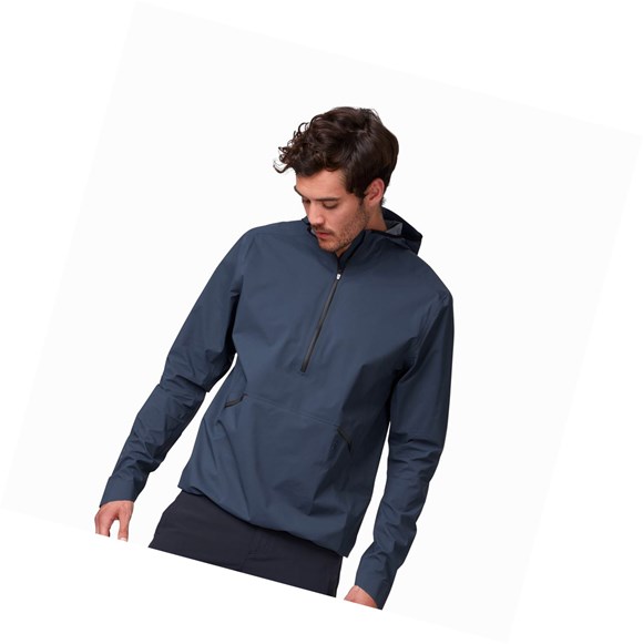 Chaquetas On Impermeables Anorak Hombre Azul Marino | 4826709-WH