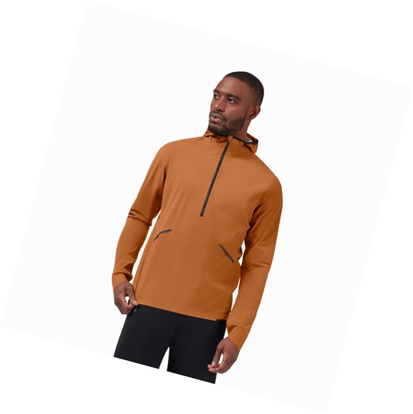 Chaquetas On Impermeables Anorak Hombre Marrones | 6751809-WG