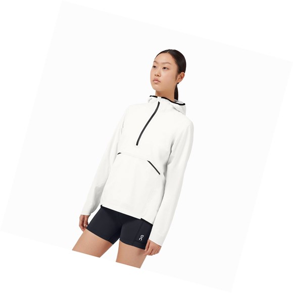 Chaquetas On Impermeables Anorak Mujer Blancas | 9701846-RT