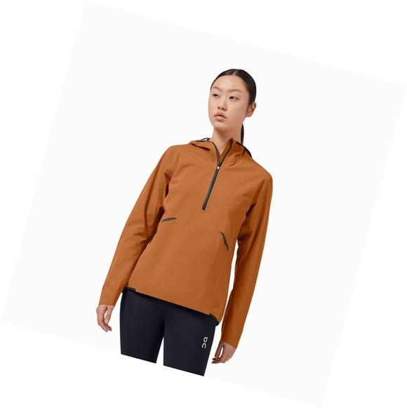 Chaquetas On Impermeables Anorak Mujer Marrones | 2841637-FI