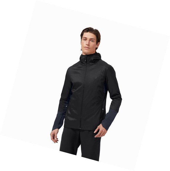 Chaquetas On Insulator Hombre Negras Azul Marino | 7823905-ND