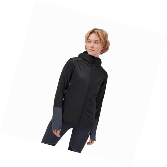 Chaquetas On Insulator Mujer Negras | 7618023-MW