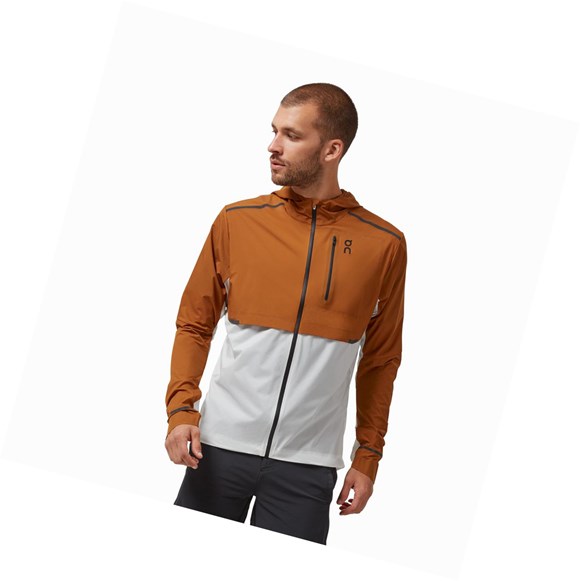 Chaquetas On Weather Hombre Marrones Blancas | 3216587-VW