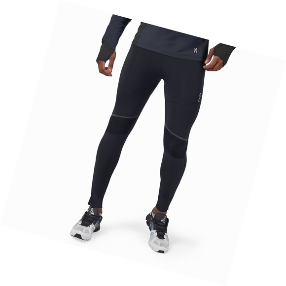 Mallas Para Correr On Tights Long Pants Hombre Negras | 1489027-KU