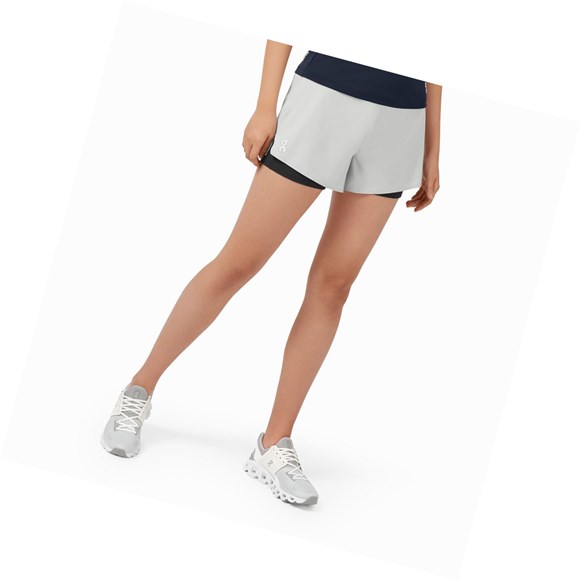 Pantalones Cortos Para Correr On Correr Mujer Beige Negras | 5219063-DN