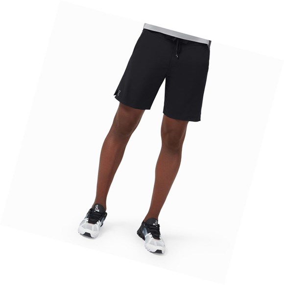 Pantalones Cortos Para Correr On Híbrido Hombre Negras | 0245783-MT