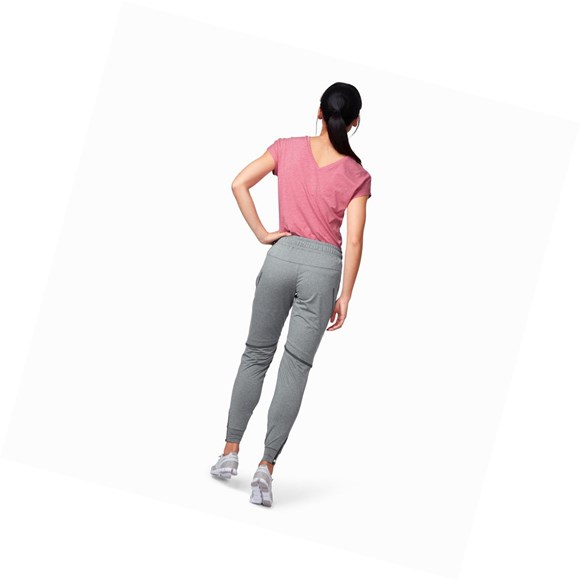 Pantalones Para Correr On Correr Mujer Gris | 8532904-IO