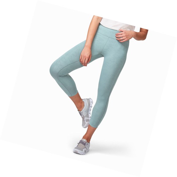 Running Leggings On Tights 7/8 Mujer Verde Oliva | 4032195-YX