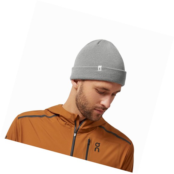 Sombreros On Merino Beanie Hombre Gris | 0756438-SN