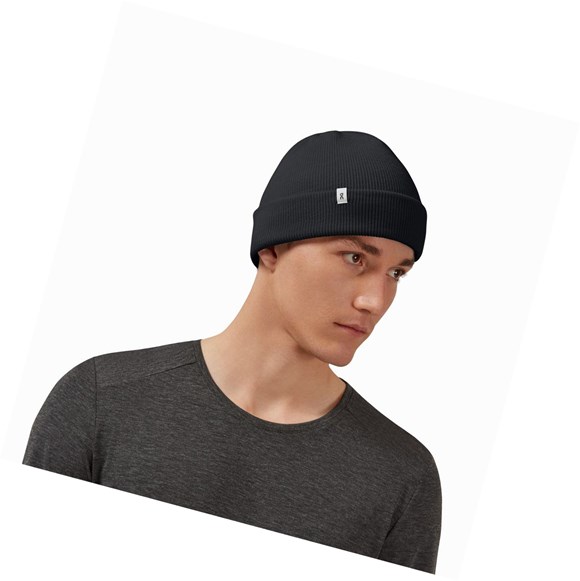 Sombreros On Merino Beanie Hombre Negras | 5638701-XK