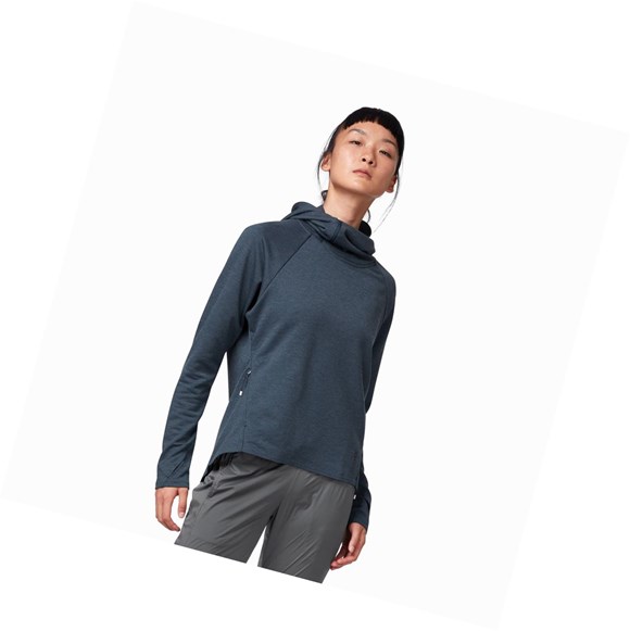 Sudadera Con Capucha On Atléticos & Correr Mujer Azul Marino | 1867942-LQ