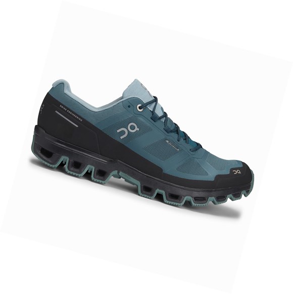 Zapatillas De Trail Running On Cloudventure Impermeables Hombre Azules Claro | 1085239-BG