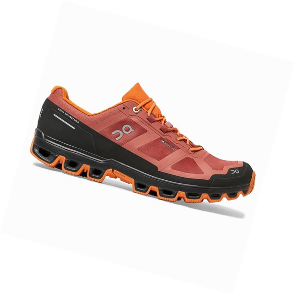 Zapatillas De Trail Running On Cloudventure Impermeables Hombre Rojas Naranjas | 4250389-CE