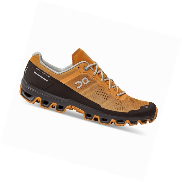 Zapatillas De Trail Running On Cloudventure Hombre Marrones Amarillo | 6037958-XE