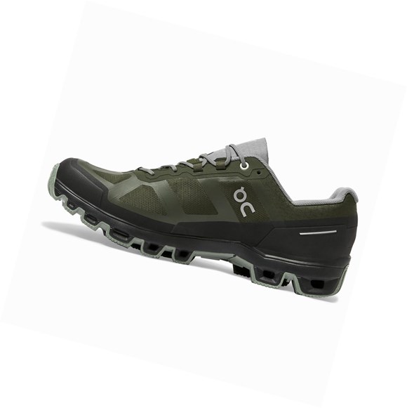 Zapatillas De Trail Running On Cloudventure Impermeables Hombre Verde | 8514072-NP