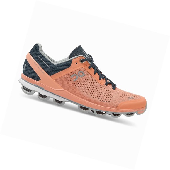 Zapatillas Deportivos On Cloudsurfer Mujer Coral Azul Marino | 1239506-QV