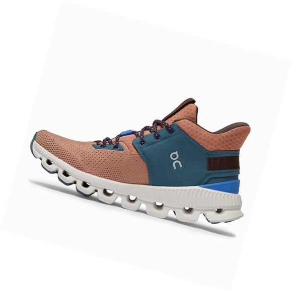 Zapatillas On Cloud Hi Edge Mujer Marrones Rosas | 0136954-RT