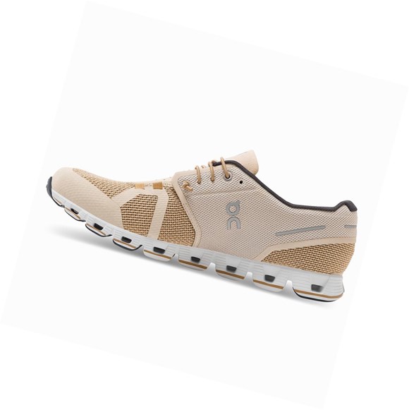 Zapatillas Running Carretera On Cloud Hombre Doradas Beige | 2084975-TH