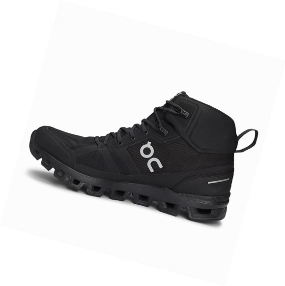 Zapatos De Senderismo On Cloudrock Impermeables Mujer Negras | 3974615-VM